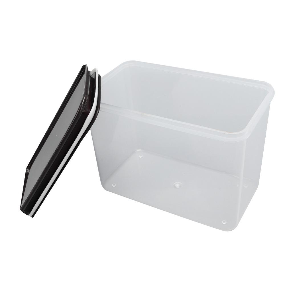 2PCS pp Grain Storage Box Rectangular Cereal Container Durable Sealed Container Home Kitchen