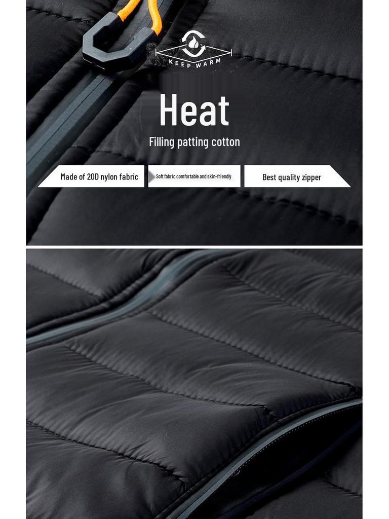 2024 Men's Hooded Light Cotton Jacket for Autumn & Winter