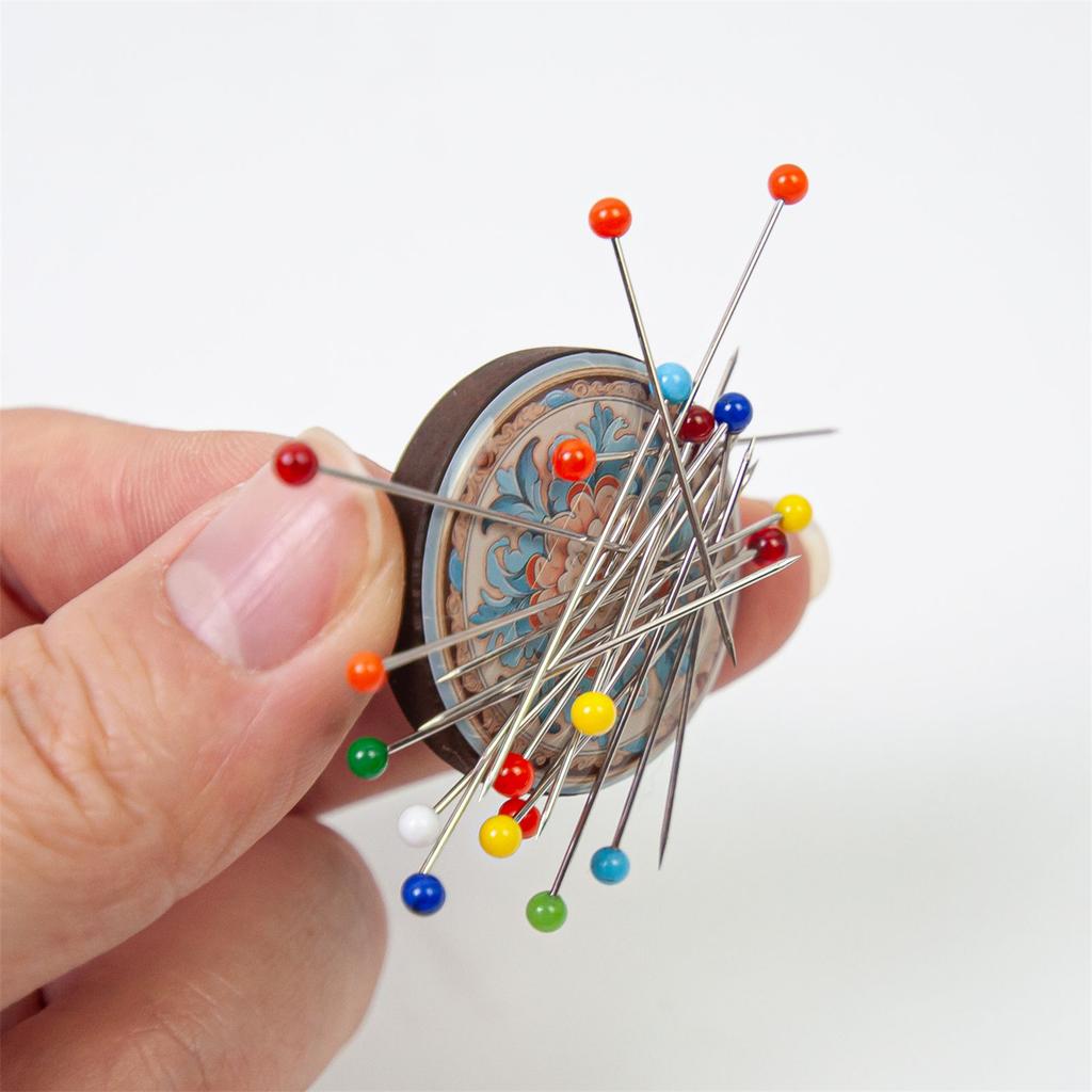 Деревянные держатели для игл Магнитные держатели для игл Игольница для шитья Магнитная подушечка для булавок для вышивания