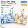 26-key Stress Relief Decompression Toy Clear Key Sounds Press Button Toy Keyboard Toy  Bag Pendant