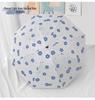Automatic Floral Oil Painting Umbrella - Portable, Sturdy, Black Glue Sunscreen Parasol