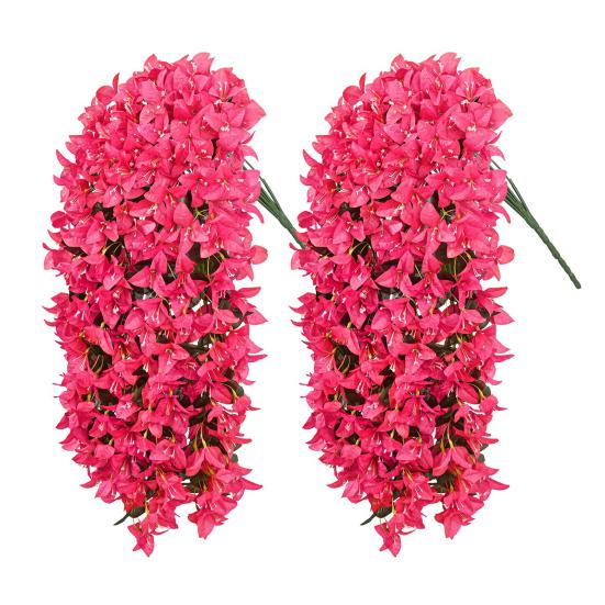 2 шт. Подвесная искусственная бугенвиллия великолепная Устойчивая к УФ-лучам Реалистичный искусственный цветок Свадебная вечеринка В помещении