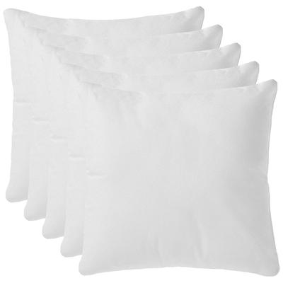 Подушка, наполненная микрофиброй, 12 x 12 дюймов (30,5 x 30,5 см), Белый, 5 штук
