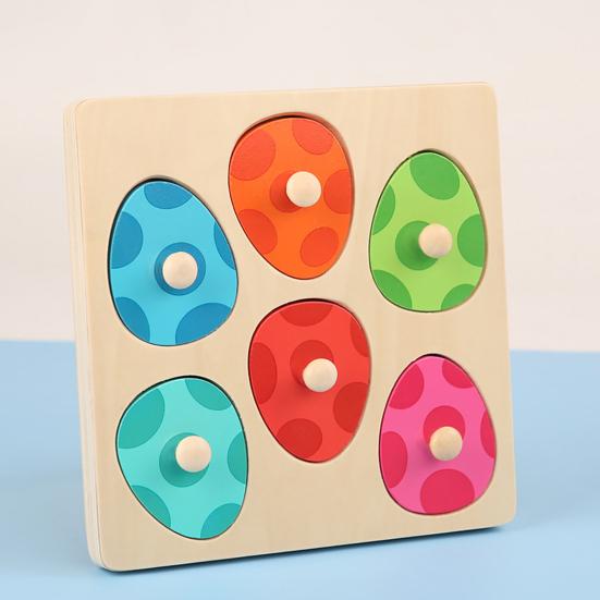 1 комплект деревянных досок-пазлов с динозаврами, 3D-доска для игры в яйца динозавров, мелкая моторика, цвет, форма, дошкольное обучение, развивающая игрушка-головоломка