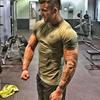 Роскошная мужская майка для спортзала, бодибилдинга, с коротким рукавом, повседневная футболка