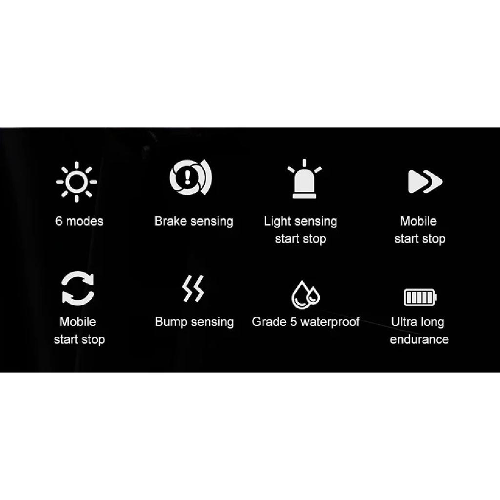 X-TIGER Sensor Brake Light Dual Bracket Smart Bike Tail Light Waterproof LED Super Bright Bicycle Safety Warning Lights