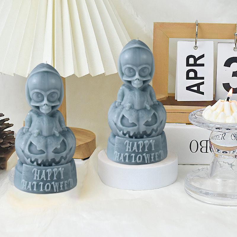 DIY Призрак Тыква Череп Свеча Силиконовая Форма 3D Череп Тыква Кукла Поделки Подарок на Хэллоуин