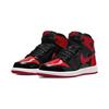 Детские кроссовки Air Jordan 1 Retro High OG PS Patent Bred Black Varsity-Red White AQ2664-063