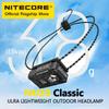 NU20 Classic USB-C Rechargeable Headlamp 38 G Ultra Lightweight Headlight For Backpacker Outdoor Camping, Trail Running
