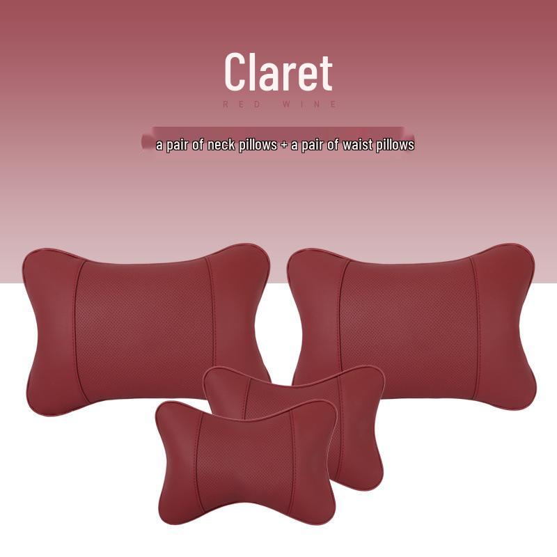 Комплект подушек для подголовника, шеи и поясницы для поддержки спины