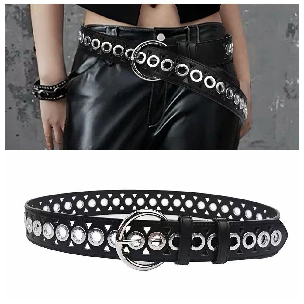 Korean Style PU Leather Belt Metal Buckle Y2K Girl Waistband Elegant Wide Waistband Ladies/Girls