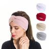 Thread Elastic Cotton Front Cross Hair Band Yoga Headband Makeup and Wash Headband