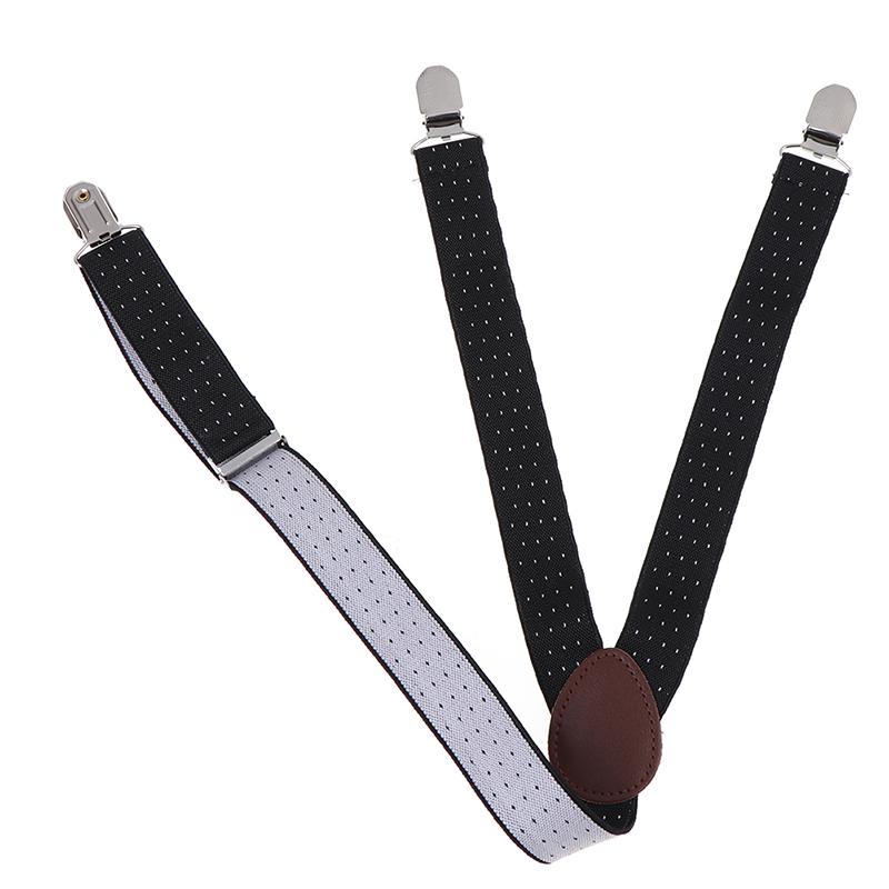 1 пара мужских подтяжек для рубашки, военный держатель, нескользящие зажимы, подвязки для ног