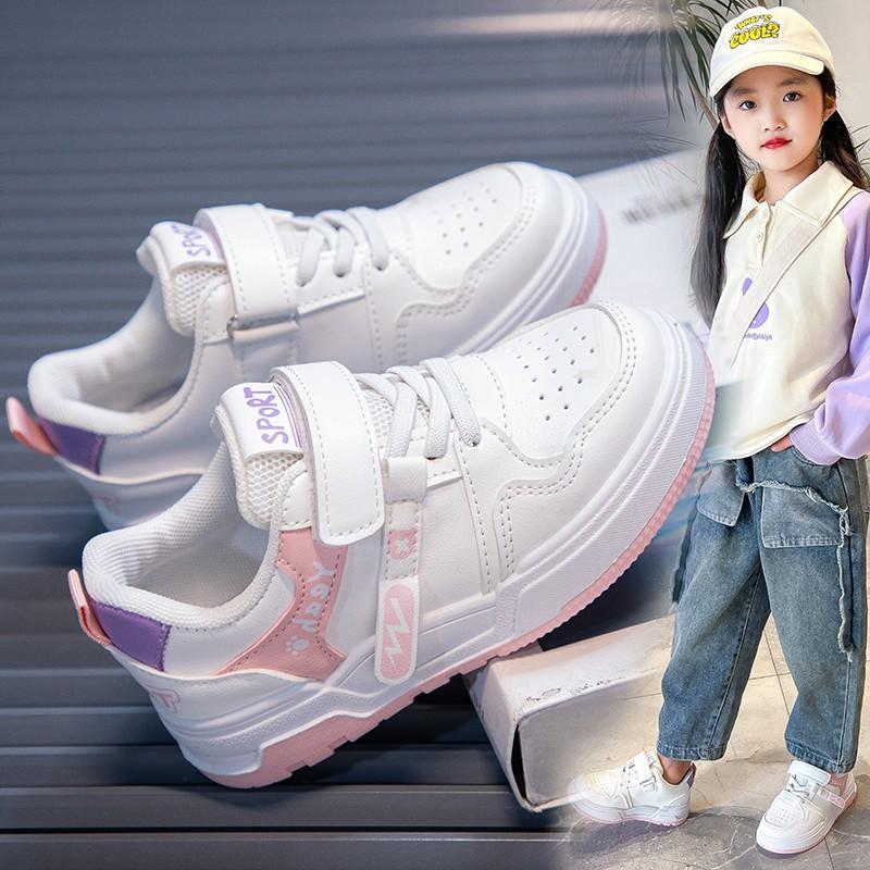 Children's Single Shoes for Boys and Girls, Low-cut Running Shoes, Sneakers, White Shoes
