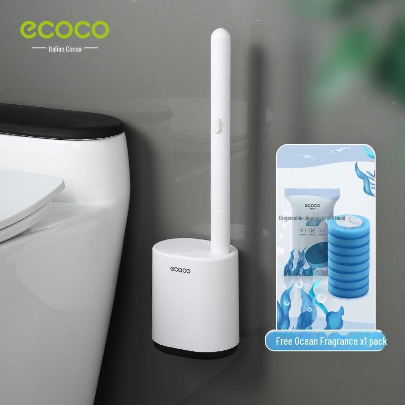 Настенный одноразовый туалетный ершик - двойной ствол, без мертвых углов, инструмент для уборки ванной комнаты