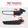 For Yamaha R15V3 R25 R3 R1 R125 YZF Kawasaki ZX6R ZX10R Modified Rearview Mirrors CBR Wind Wing Adjustable Rotating Side Mirror