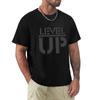 Level Up T-Shirt Tops Blouse T-Shirts For Men Cotton