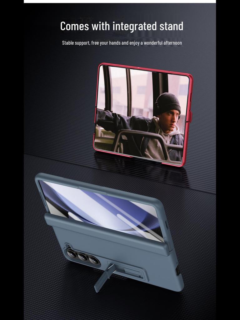 "Чехол-книжка Samsung Fold5/Fold4 с полным шарниром и подставкой"