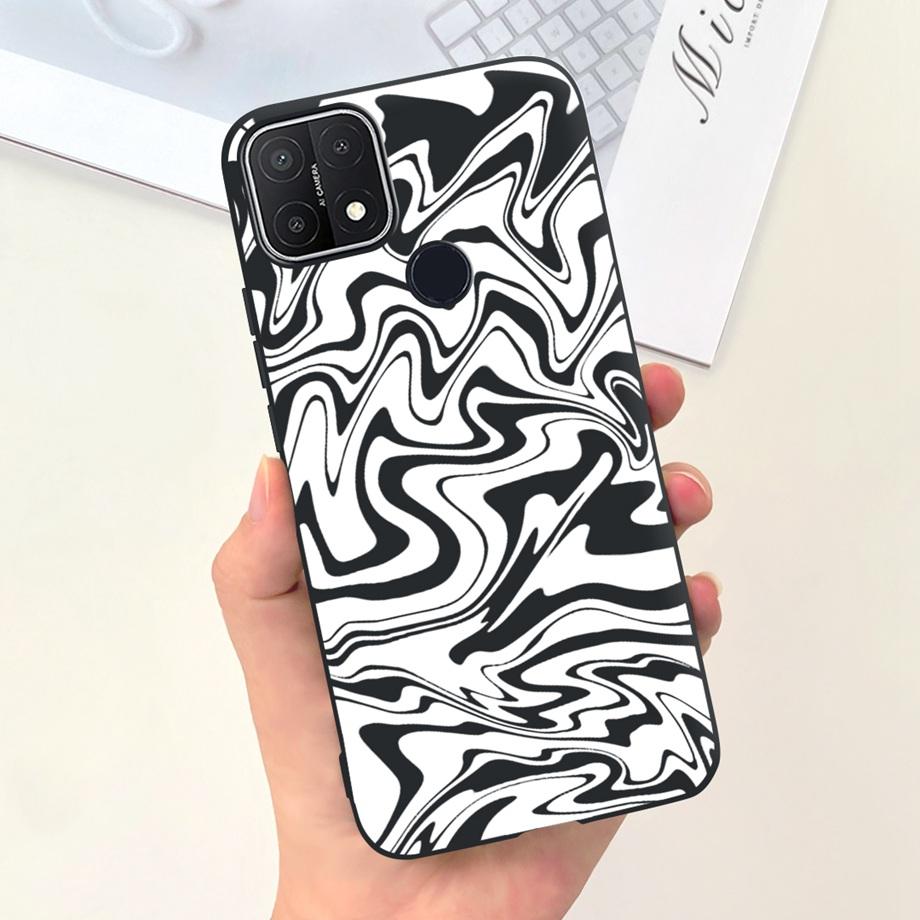 Для Oppo A15 A15s Чехол Мягкий Силиконовый Чехол для Телефона Для OppoA15s A 15 s OppoA15 Милый Мраморный Луна Животные Задняя Крышка Coque Capa Etui