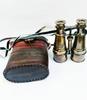 Vintage Binocular Folding Monocle Telescope Spyglass Solid Brass Antique Finish