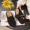 Kangaroo Bread~ Inner Height Increase Platform Casual Boken Slippers Women's 2025 Autumn New Kangaroo Shoes One Pedal