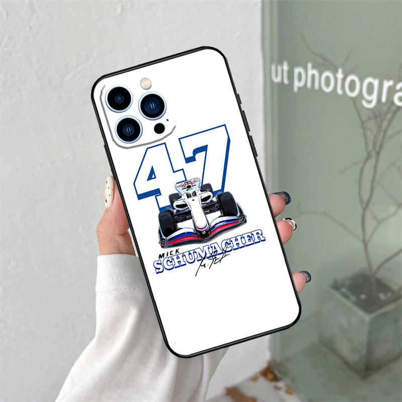 Силиконовый мягкий чехол Schumacher для iPhone 17 Air 11 14 15 16 Pro Max 12 13 Mini 16 Plus 16e Задняя крышка