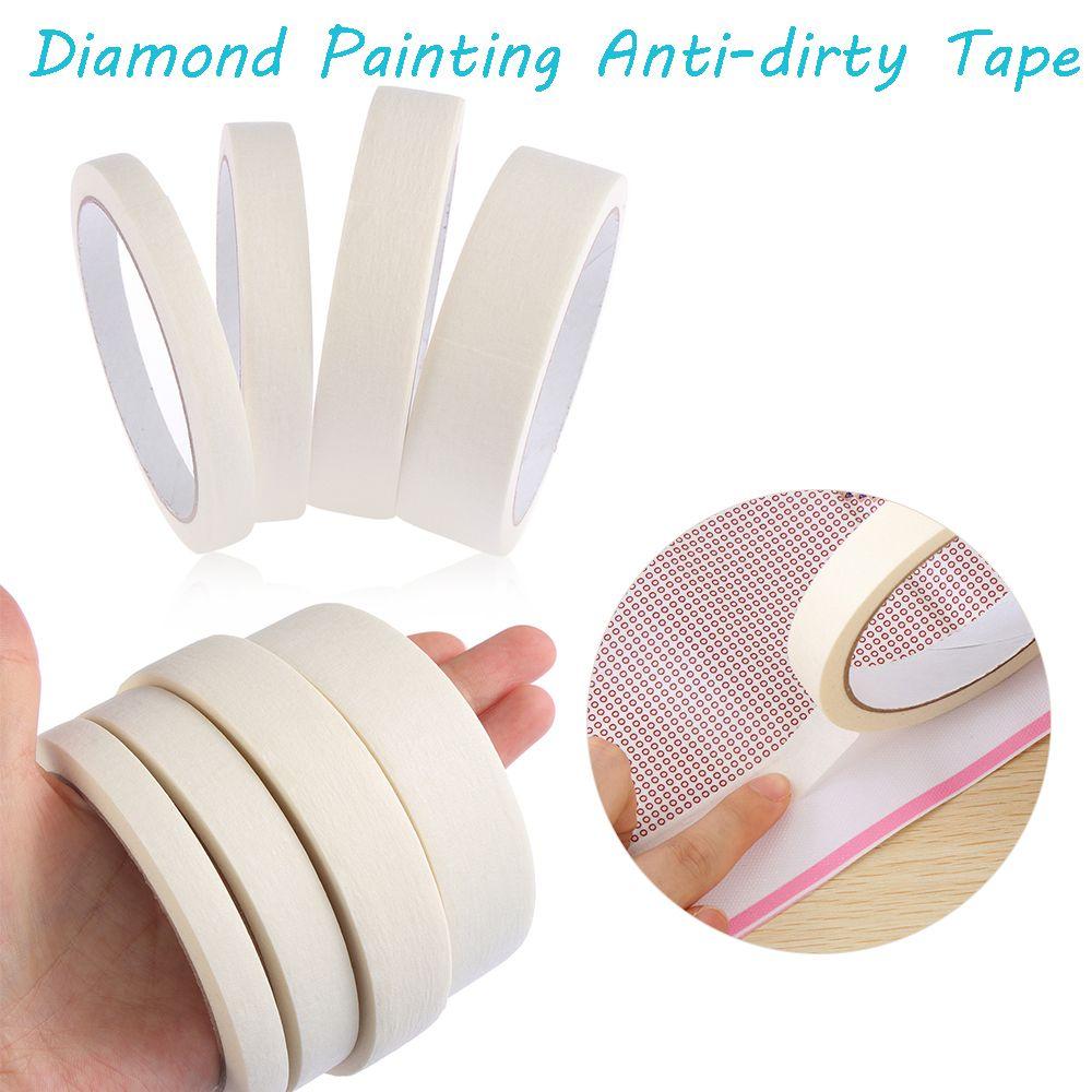 20m White Craft DIY Stickers Anti-dirty Tape Masking Tape Adhesive Diamond Painting Tools