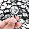 26Pcs 5cm Black Plastic Magnifiers - Portable Handheld Magnifying Glasses for Science Education, Outdoor Field  ZSY