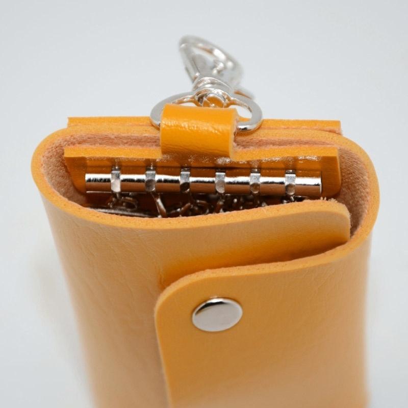 PU Leather Housekeeper Holders Car Keychain Keyring Bag Case Wallet Cover