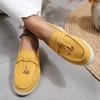 Мода 2024 года, горячая распродажа женской обуви на плоской подошве, с круглым носком, на твердой подошве, легкая повседневная удобная обувь на плоской подошве большого размера