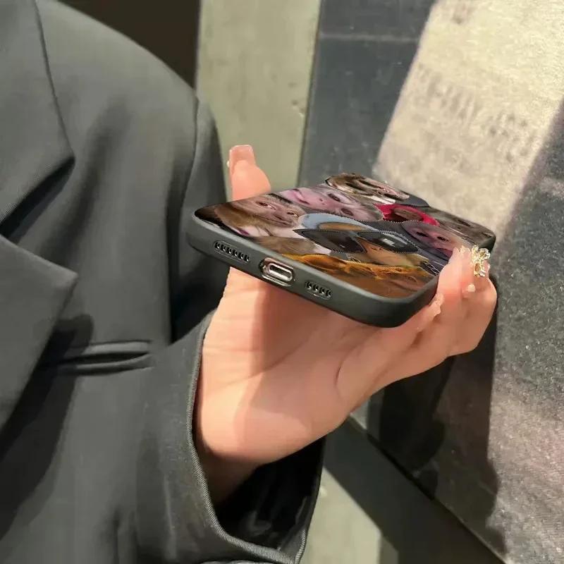 Новый креативный чехол для телефона с рисунком обезьяны для iPhone 16 Pro Max 15 14 13 12 11 XS X XR 7 8 Plus SE 2022 Ударопрочный мягкий чехол