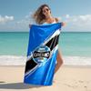 proof beach towel with Grêmio logo pattern - soft,absorbent,quick-drying,machine washable - perfect for swimming,camping,bathing