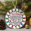 Besties Christmas Round Ornament, Best Friends Round Christmas Ornament, Personalized Keepsake Gifts (We Are More Than Friends)