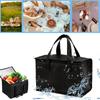 40l Insulated And Refrigerated Bag, Large Capacity Portable Lunch Bag, Zipper Picnic Camping Tin Foil Food Ba