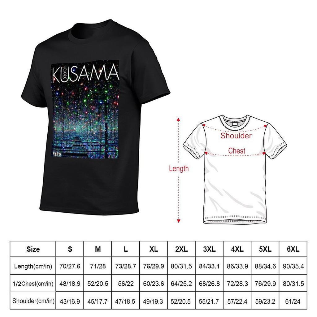Новая неоновая футболка Yayoi Kusama футболка оверсайз аниме для мальчиков белые футболки толстовки, мужские