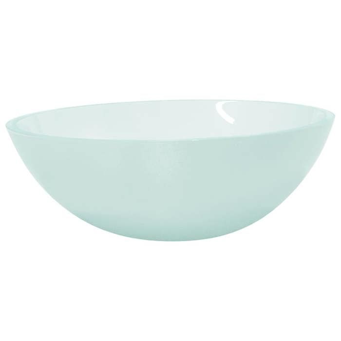 VidaXL Lavabo Vasque à Poser de Toilette Lave-mains de Salle de Bain Lavabo de Salle d'Eau Maison Intérieur Verre 50x37x14 345243