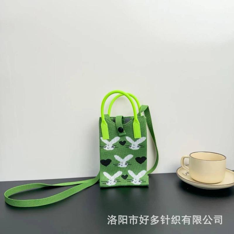 Премиальный сенсорный ns сумка для мобильного телефона новая мультяшная вязаная сумка дофаминовая ниша универсальная сумка-мессенджер через плечо сумочка