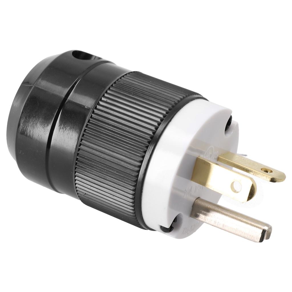 NEMA 5-20P 20A 125V Straight Blade Male Replacement-Plug Connector Heavy Duty