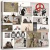 Canvas Print, Banksy Mural - Collection of Street Art Works