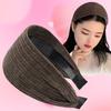 Wide Headband Women Hair Accessory Twist Detail Fashionable Black Wide Knit Headband Extra Coverage for Women Velvet Hairbands