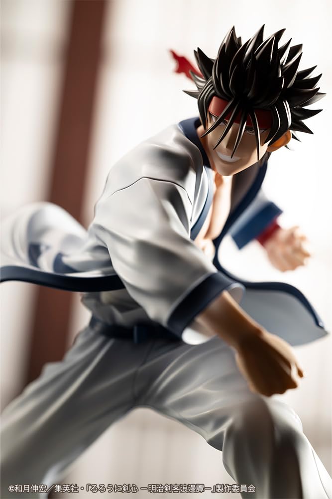 Kotobukiya Телевизионный аниме-мечник Kenshin Swordsman Romantic ARTFX J Sanosuke Sagara масштабная ПВХ окрашенная готовая фигурка "Rurouni -Meiji Story" 1/8