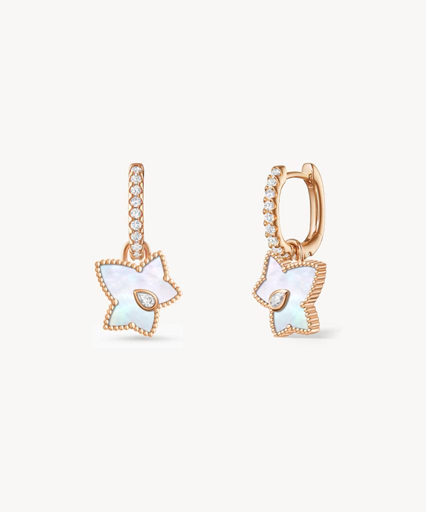 Lola Rose Ivy Mother-Of-Pearl Cubic Drop Earrings Women'S One-Touch Earrings