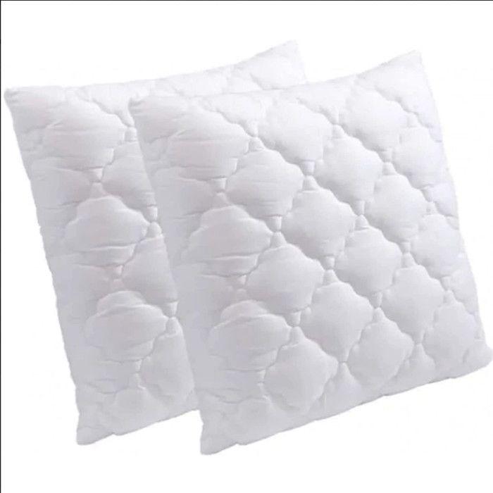 Set of 2 Pillows 65 X 65, Memory Foam, Special Cervical, PROMOLINGE + 2 Pillow Protectors 65x65