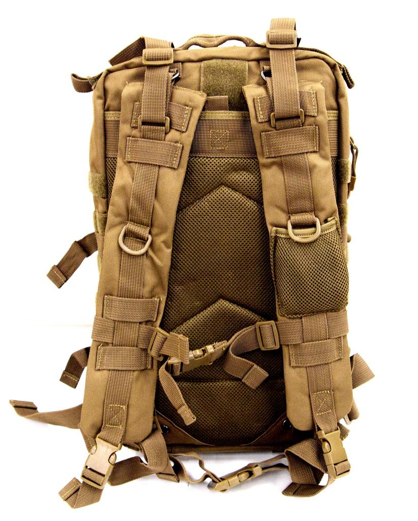 Storm Cross Military Backpack Rucksack Assault Bag Force Equipment Camouflage Survival Game 3DAY MOLL 31L 1588 [STORMCROS] Self-Defense (Tan)