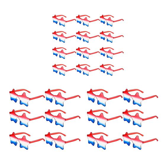 45820 шт. Очки со звездой 4 июля, красные, белые, синие, с американским флагом, патриотические