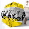 1 шт. Автоматический складной зонт BTS Butter, Автоматический складной зонт с 8 спицами, Удобен для использования на улице 052