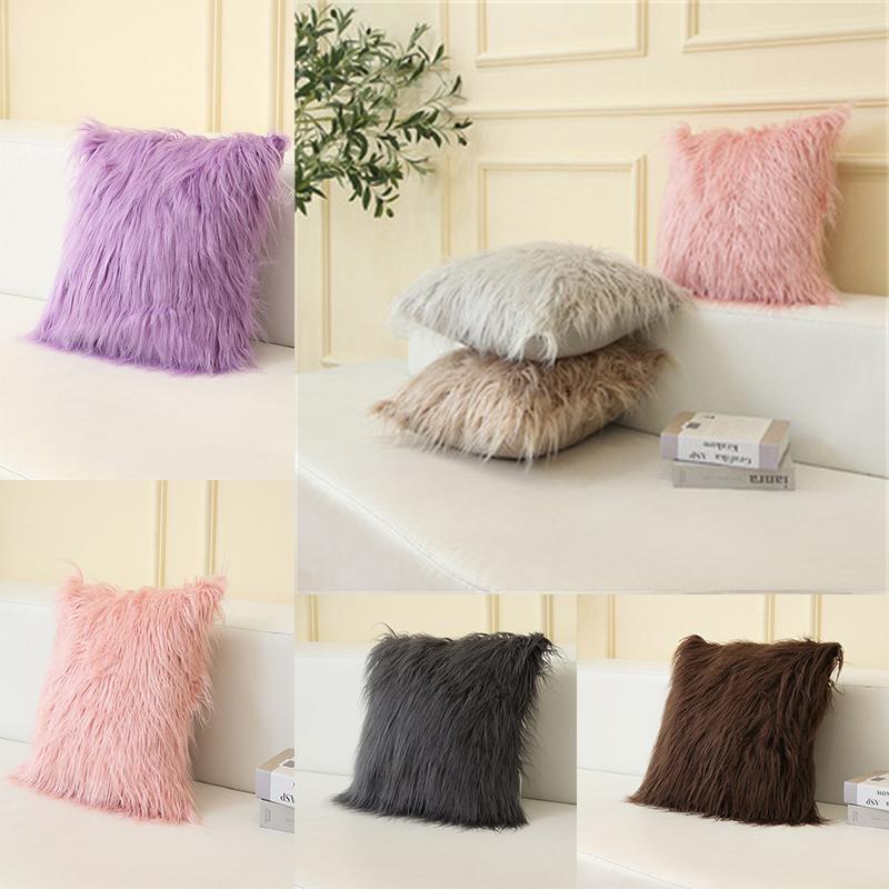 Plush Decor fluffy Pillow Cushion Cover