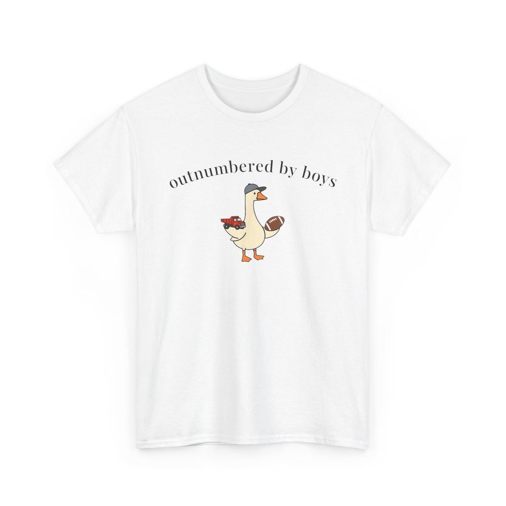 Outnumbered By Boys Funny Mom Goose Family Life Shirt