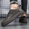 Повседневная обувь ручной работы из натуральной кожи для мужчин, дизайнерские кроссовки, удобные универсальные кожаные туфли для скейтбординга