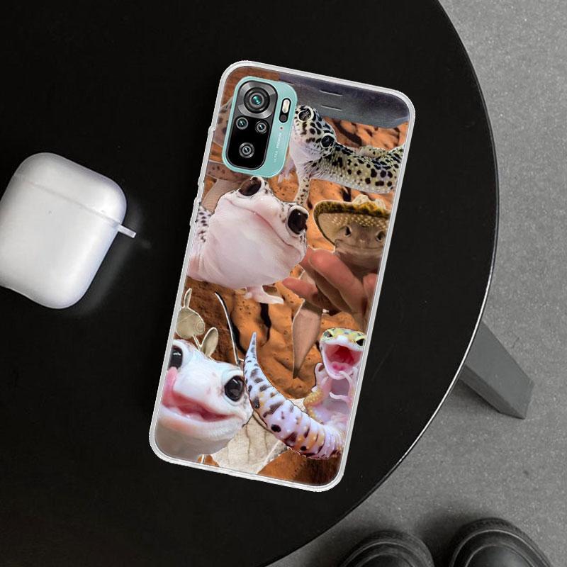 Чехол для телефона с рисунком ящериц и гекконов для Xiaomi Redmi Note 15 14 13 12 11 Pro Plus 14S 12S 11S 11T 11E 10S 10 Индивидуальные Fundas Redmi